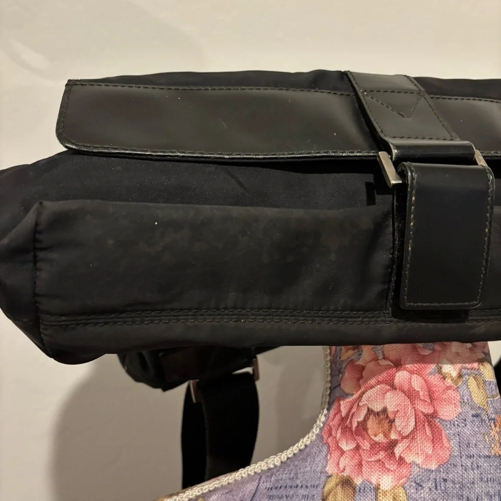 Salvatore Ferragamo nylon fold over messenger bag